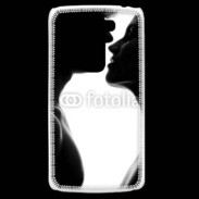 Coque LG G2 Mini Couple d'amoureux en noir et blanc