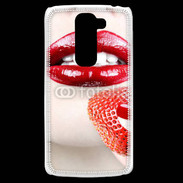 Coque LG G2 Mini Bouche sexy rouge à lèvre gloss rouge fraise