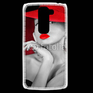Coque LG G2 Mini Femme élégante en noire et rouge 15
