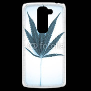 Coque LG G2 Mini Marijuana en bleu et blanc