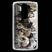 Coque LG G2 Mini Abrivado Chevaux et taureaux
