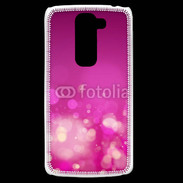 Coque LG G2 Mini fond rose or