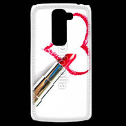 Coque LG G2 Mini Coeur avec rouge à lèvres