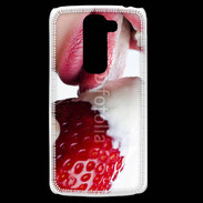 Coque LG G2 Mini Fraise et bouche 2