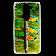 Coque LG G2 Mini Trois perroquets bleu et jaune