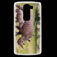 Coque LG G2 Mini Rhinocéros et son petit