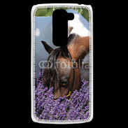 Coque LG G2 Mini Cheval sentant la lavande 
