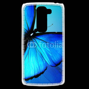 Coque LG G2 Mini Papillon sur fond bleu