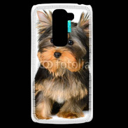 Coque LG G2 Mini Yorkshire et nœud bleu 15