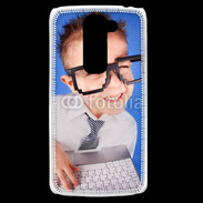 Coque LG G2 Mini jeune Geek avec clavier