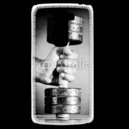 Coque LG G2 Mini Passion Musculation en noir et blanc