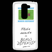 Coque LG G2 Mini Mêlée relevée Bonus offensif-défensif Blanc