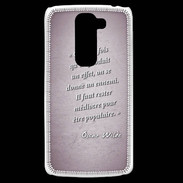 Coque LG G2 Mini Chaque fois Rose Citation Oscar Wilde