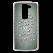 Coque LG G2 Mini Enfants parents Vert Citation Oscar Wilde