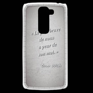 Coque LG G2 Mini Brave Gris Citation Oscar Wilde
