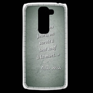 Coque LG G2 Mini Survie mort Vert Citation Oscar Wilde