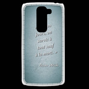 Coque LG G2 Mini Survie mort Turquoise Citation Oscar Wilde