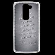 Coque LG G2 Mini Trop moderne Noir Citation Oscar Wilde
