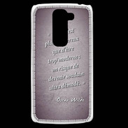 Coque LG G2 Mini Trop moderne Violet Citation Oscar Wilde