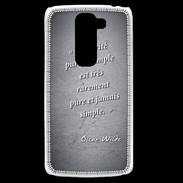 Coque LG G2 Mini Vérité pure Noir Citation Oscar Wilde