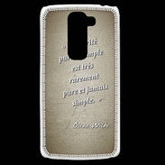 Coque LG G2 Mini Vérité pure Sepia Citation Oscar Wilde