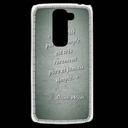 Coque LG G2 Mini Vérité pure Vert Citation Oscar Wilde