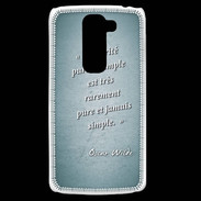 Coque LG G2 Mini Vérité pure Turquoise Citation Oscar Wilde