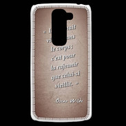 Coque LG G2 Mini Ame nait Rouge Citation Oscar Wilde