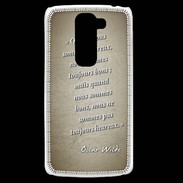 Coque LG G2 Mini Bons heureux Sepia Citation Oscar Wilde