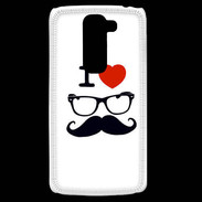 Coque LG G2 Mini I love Lunette Moustache