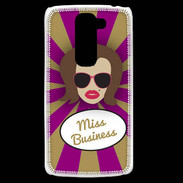 Coque LG G2 Mini Miss business Chatain