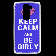 Coque LG G2 Mini Keep Calm Girly Bleu