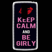 Coque LG G2 Mini Keep Calm Girly Noir