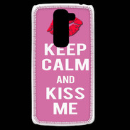 Coque LG G2 Mini Keep Calm Kiss me Rose
