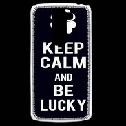 Coque LG G2 Mini Keep Calm Be lucky Noir