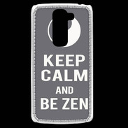 Coque LG G2 Mini Keep Calm Be Zen Gris