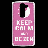 Coque LG G2 Mini Keep Calm Be Zen Rose