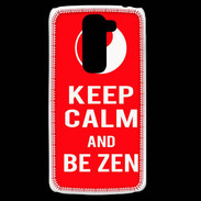 Coque LG G2 Mini Keep Calm Be Zen Rouge