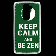 Coque LG G2 Mini Keep Calm Be Zen Vert