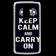 Coque LG G2 Mini Keep Calm Carry on Noir