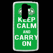Coque LG G2 Mini Keep Calm Carry on Vert