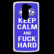 Coque LG G2 Mini Keep Calm Fuck hard bleu