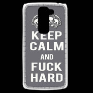 Coque LG G2 Mini Keep calm Fuck hard Gris