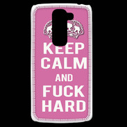 Coque LG G2 Mini Keep Calm Fuck hard Rose