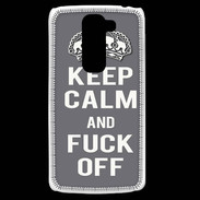 Coque LG G2 Mini Keep Calm Fuck Off Gris