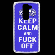 Coque LG G2 Mini Keep Calm Fuck off bleu
