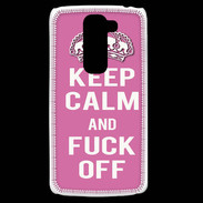 Coque LG G2 Mini Keep Calm Fuck Off Rose