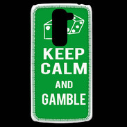 Coque LG G2 Mini Keep Calm Gamble Vert