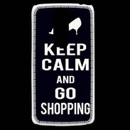 Coque LG G2 Mini Keep Calm Go Shopping Noir