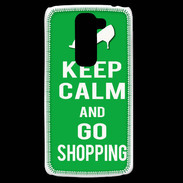Coque LG G2 Mini Keep Calm Go Shopping Vert